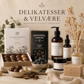 Delikatesser og velv�reprodukter med chokolade, lakrids og wellness fra Liljeh�j