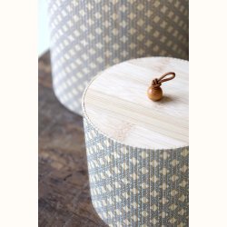 Dekorative opbevarings�sker i bambus fra Chic Antique