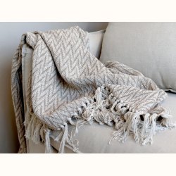 Aix Plaid af overskudsgarn