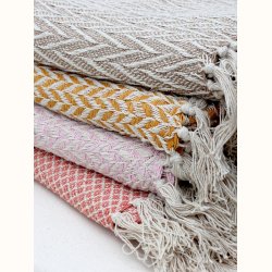 Aix Plaid af overskudsgarn