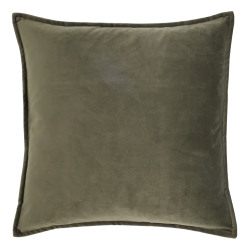 Aix pudebetr�k i velour olivengr�n