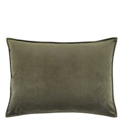 Aix pudebetr�k i velour olivengr�n