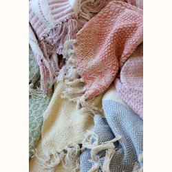 Aix Plaid af overskudsgarn