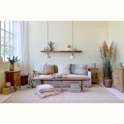 Aix Pudebetr�k m. gr�ftekantsblomster