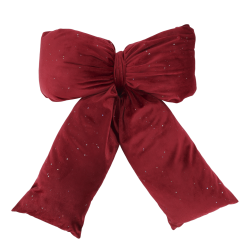 Veloursl�jfe cherry med glimmer