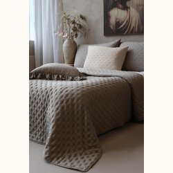 Aix Soft quilt senget�ppe med quiltet m�nster
