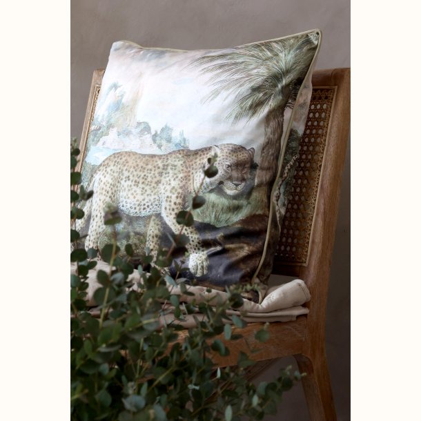 Pudebetr�k med dyreprint leopard