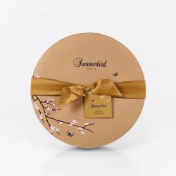 Elegant rund Summerbird Winter Signature �ske med gyldent b�nd