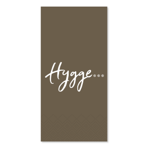 serviet hygge tekst klassisk bordd�kning mocca papirserviet med tekst