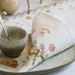 Servietring p� stofserviet ved julebord