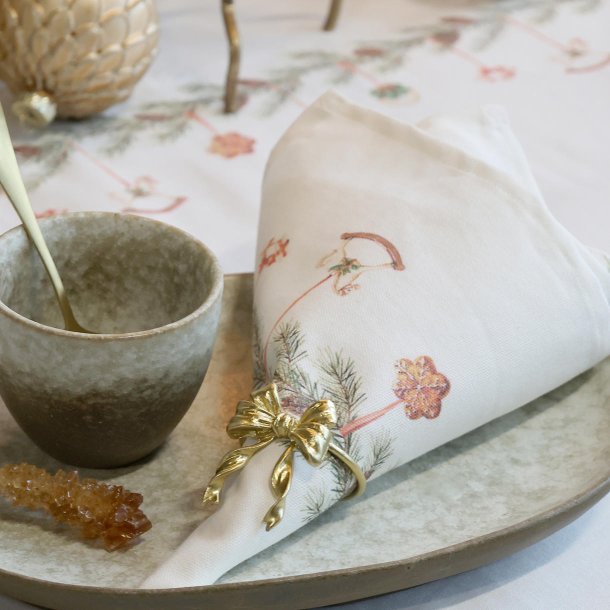 Servietring p� stofserviet ved julebord