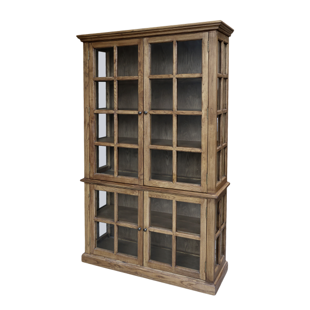 Marseille Vitrineskab m. 4 l�ger &amp; hylder