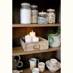 Marseille Vitrineskab m. 4 l�ger &amp; hylder