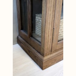 Marseille Vitrineskab m. 4 l�ger &amp; hylder