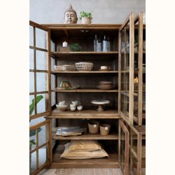 Marseille Vitrineskab m. 8 l�ger &amp; hylder