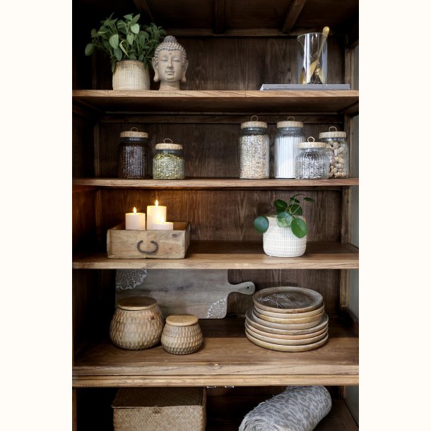 Marseille Vitrineskab m. 8 l�ger &amp; hylder