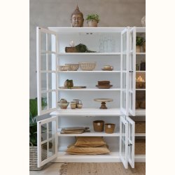 Marseille Vitrineskab m. 8 l�ger &amp; hylder