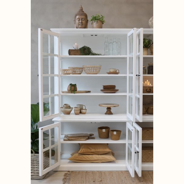 Marseille Vitrineskab m. 8 l�ger &amp; hylder