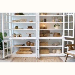 Marseille Vitrineskab m. 8 l�ger &amp; hylder