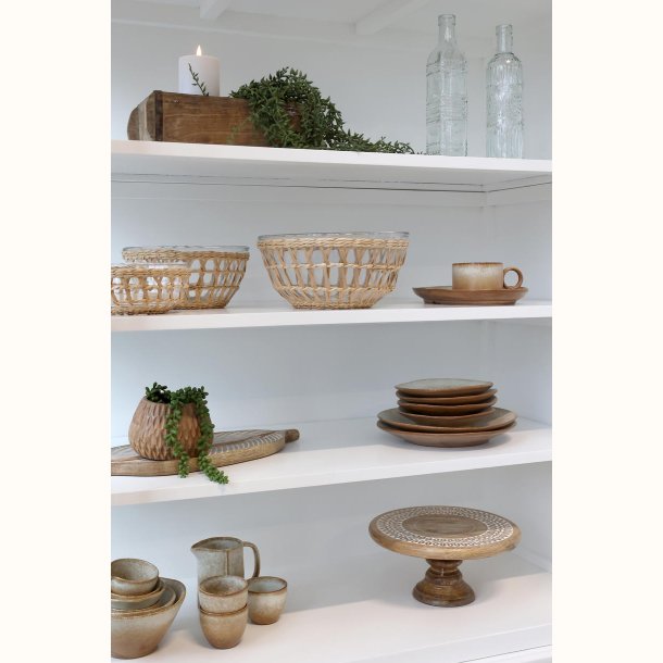 Marseille Vitrineskab m. 8 l�ger &amp; hylder