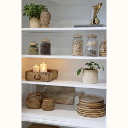 Marseille Vitrineskab m. 8 l�ger &amp; hylder