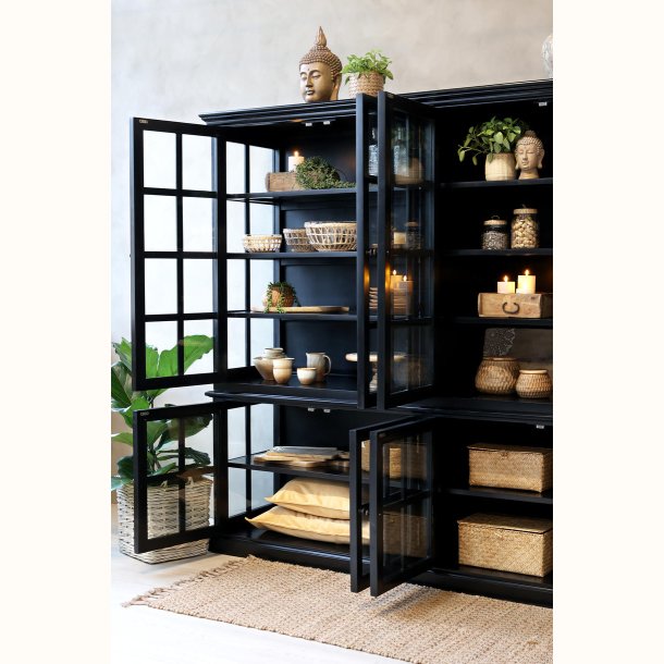 Marseille Vitrineskab m. 8 l�ger &amp; hylder