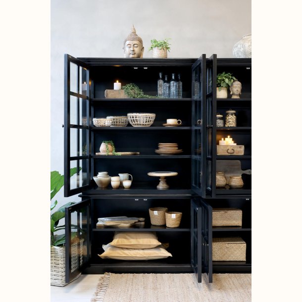 Marseille Vitrineskab m. 8 l�ger &amp; hylder