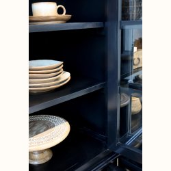 Marseille Vitrineskab m. 8 l�ger &amp; hylder