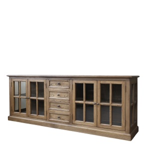 Marseille Vitrine m. 4 l�ger og 4 skuffer