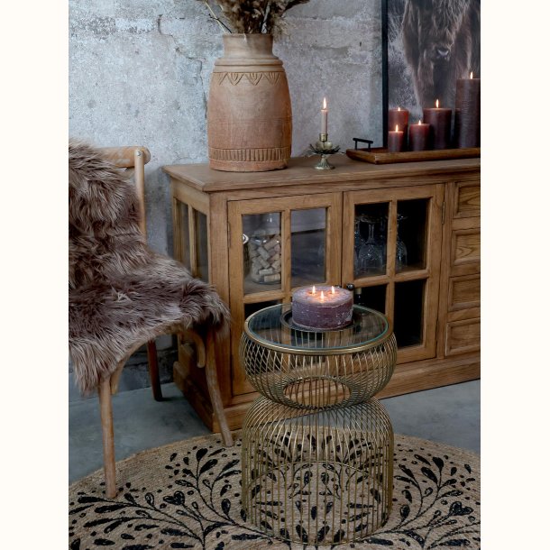 Marseille Vitrine m. 4 l�ger og 4 skuffer