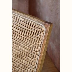 Loungestol m. stofs�de og fletryg