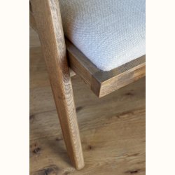 Loungestol m. stofs�de og fletryg