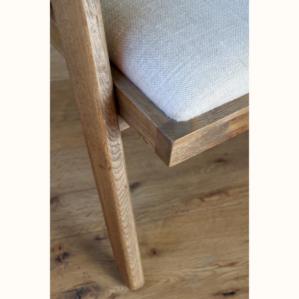 Loungestol m. stofs�de og fletryg