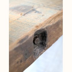 Detalje af knast og patina i tr�