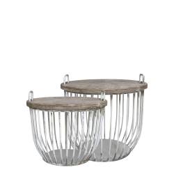 Sofabord m. tr�l�g s�t af 2