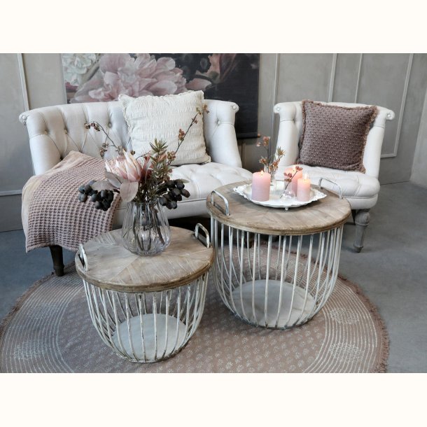 Sofabord m. tr�l�g s�t af 2