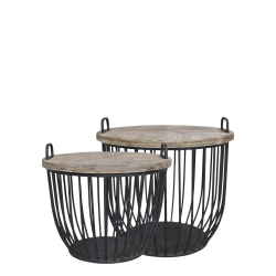 Sofabord m. tr�l�g s�t af 2