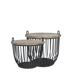 Sofabord m. tr�l�g s�t af 2