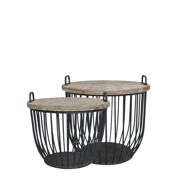 Sofabord m. tr�l�g s�t af 2