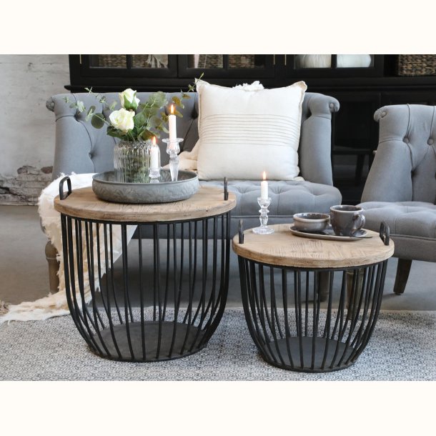 Sofabord m. tr�l�g s�t af 2