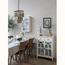 Spisebordsstol m. flets�de &amp; ryg