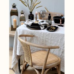 Fransk Spisebordsstol m. flets�de &amp; ryg