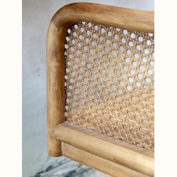 detalje af flettet s�de p� fransk kontorstol