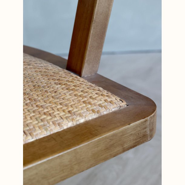 flettet s�de p� kontorstol i natur rattan