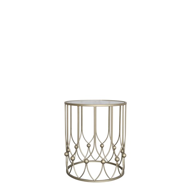 Sidebord m. glasplade