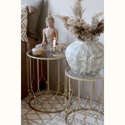 Sidebord m. glasplade