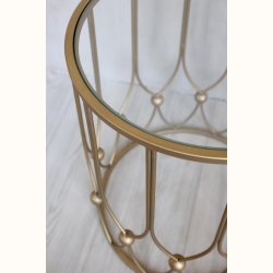 Sidebord m. glasplade