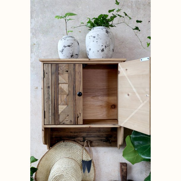 Skab til v�g m. 2 l�ger