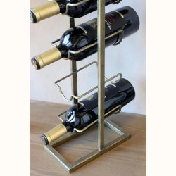 Vinreol i antique messing