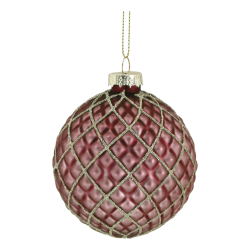 Julekugle malva med net